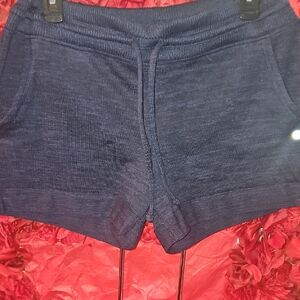 Active Life Womem's Blue Athletic Shorts with Stretchy Fabric Sz Lg